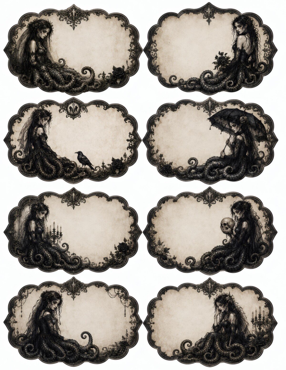 gothic preview 10 – Fussy Cuts