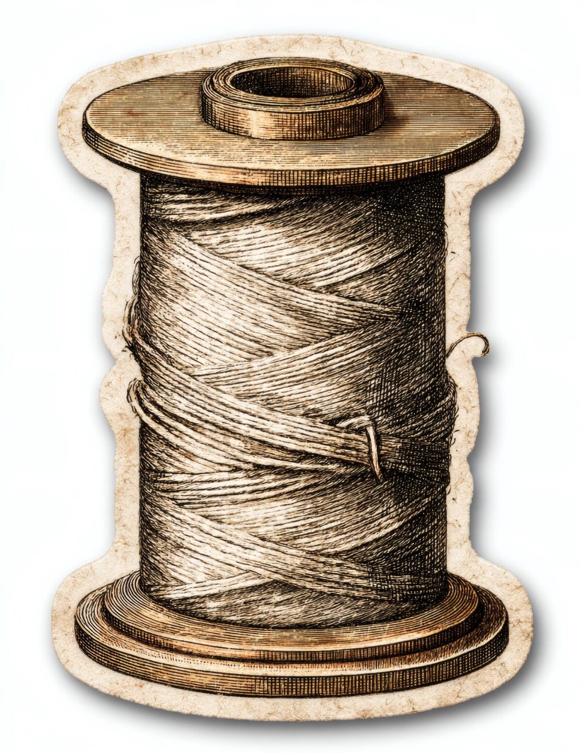 Vintage Sewing Spool Fussy Cuts – 24 Thread Reel Printables - Image 9